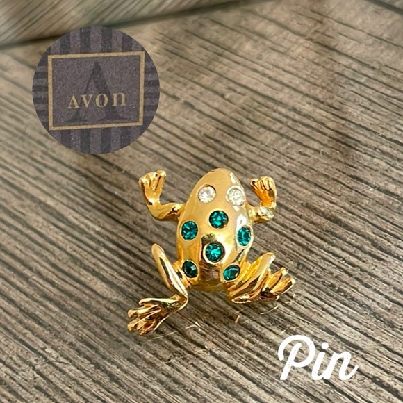 Vintage 1994 Avon Garden Friends Tac Pin - Frog - Picture 1 of 16